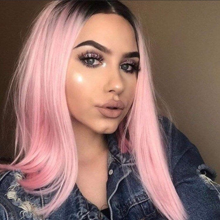 PINK Ombré Straight bob short Lace front wig *NEW* - Thumbnail 6