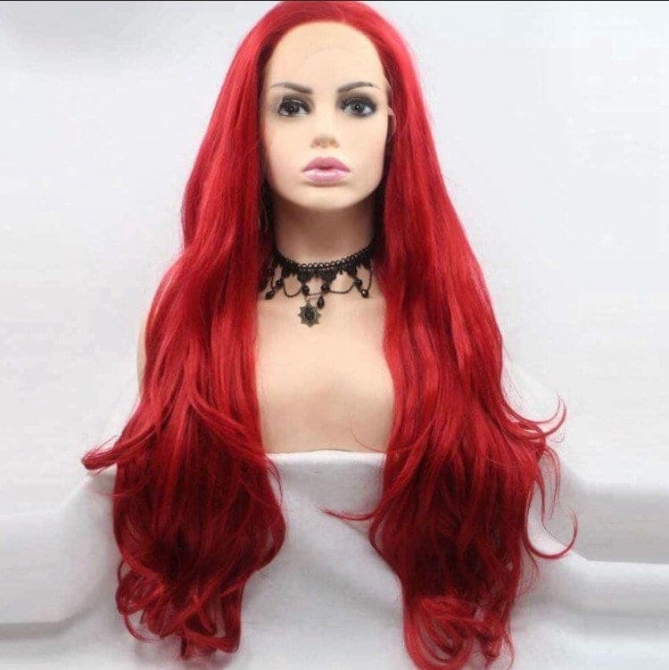 RED 24” Body Wavy lace front wig *NEW* - Thumbnail 2