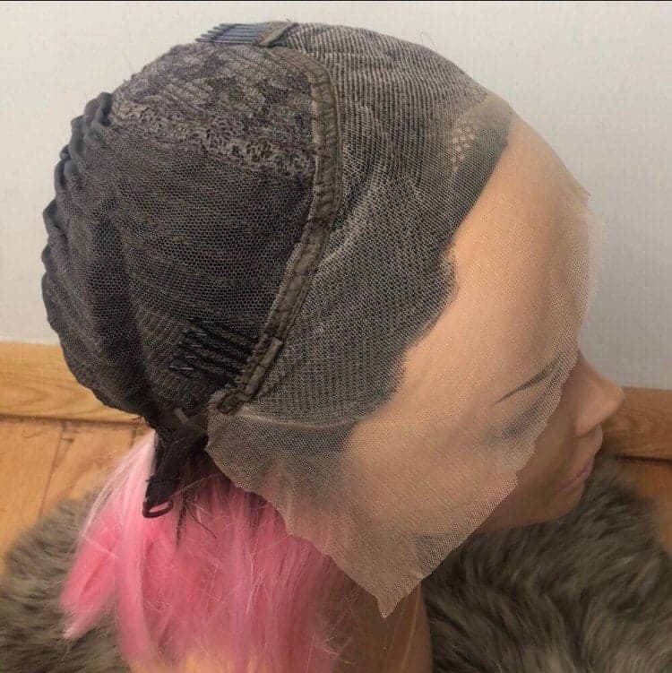 PINK Ombré Straight bob short Lace front wig *NEW* - Thumbnail 4