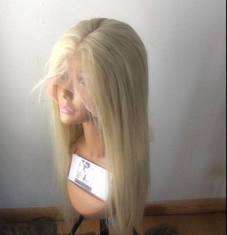 22” inch 613 BLONDE 4” lace part straight blonde long beautiful lace front Wig *NEW* - Thumbnail 3