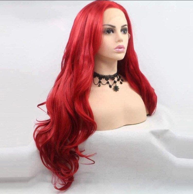 RED 24” Body Wavy lace front wig *NEW* - Thumbnail 5
