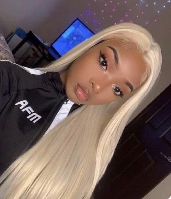 22” inch 613 BLONDE 4” lace part straight blonde long beautiful lace front Wig *NEW*
