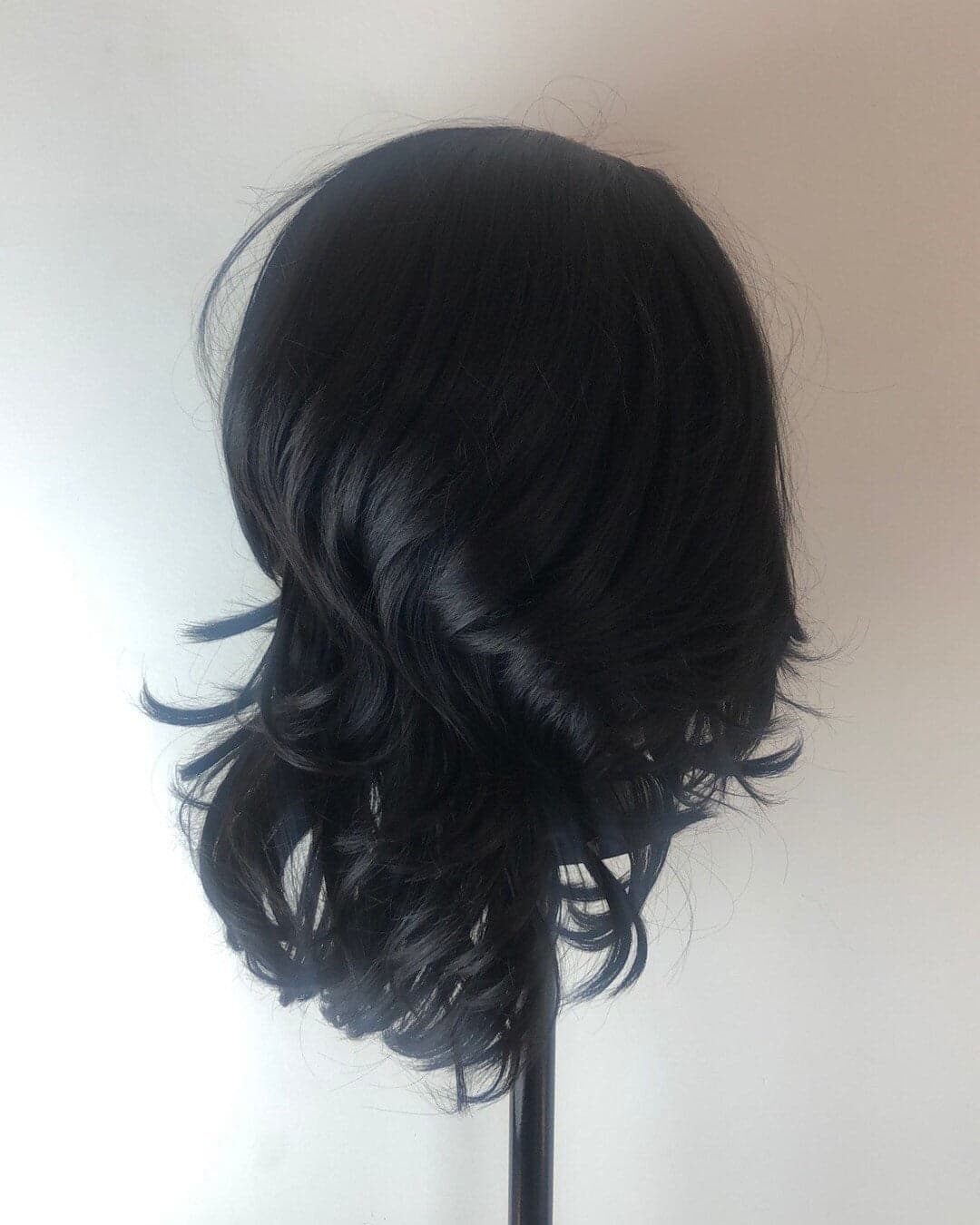 16” BLACK 6” lace part body wavy BOB lace wig *NEW* - Thumbnail 5