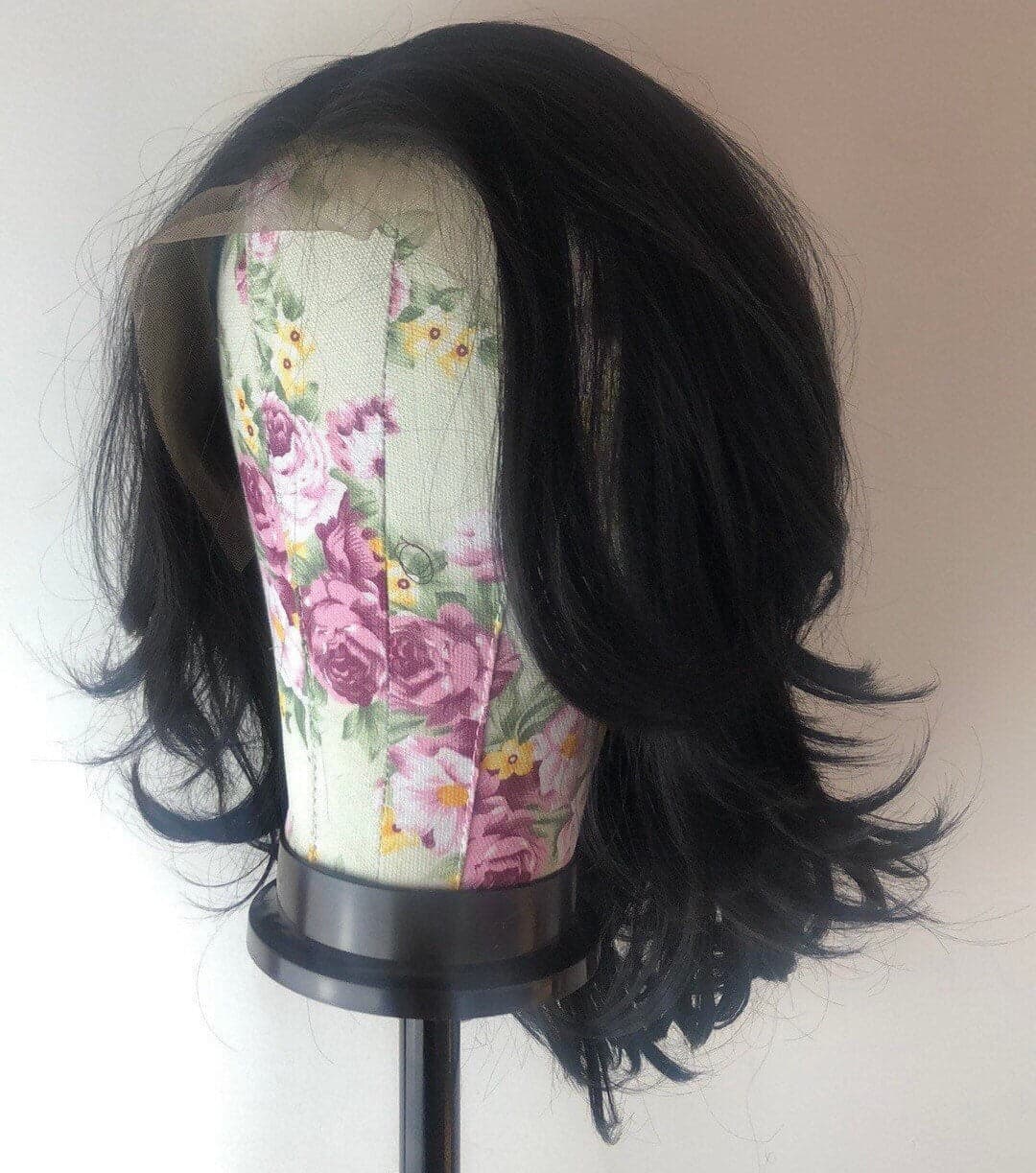 16” BLACK 6” lace part body wavy BOB lace wig *NEW* - Thumbnail 2