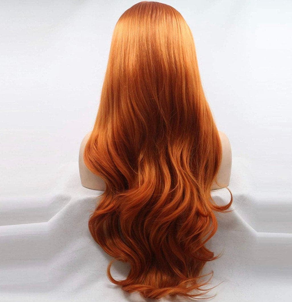24” ORANGE Body Wavy Lace Front Wig *NEW* - Thumbnail 5