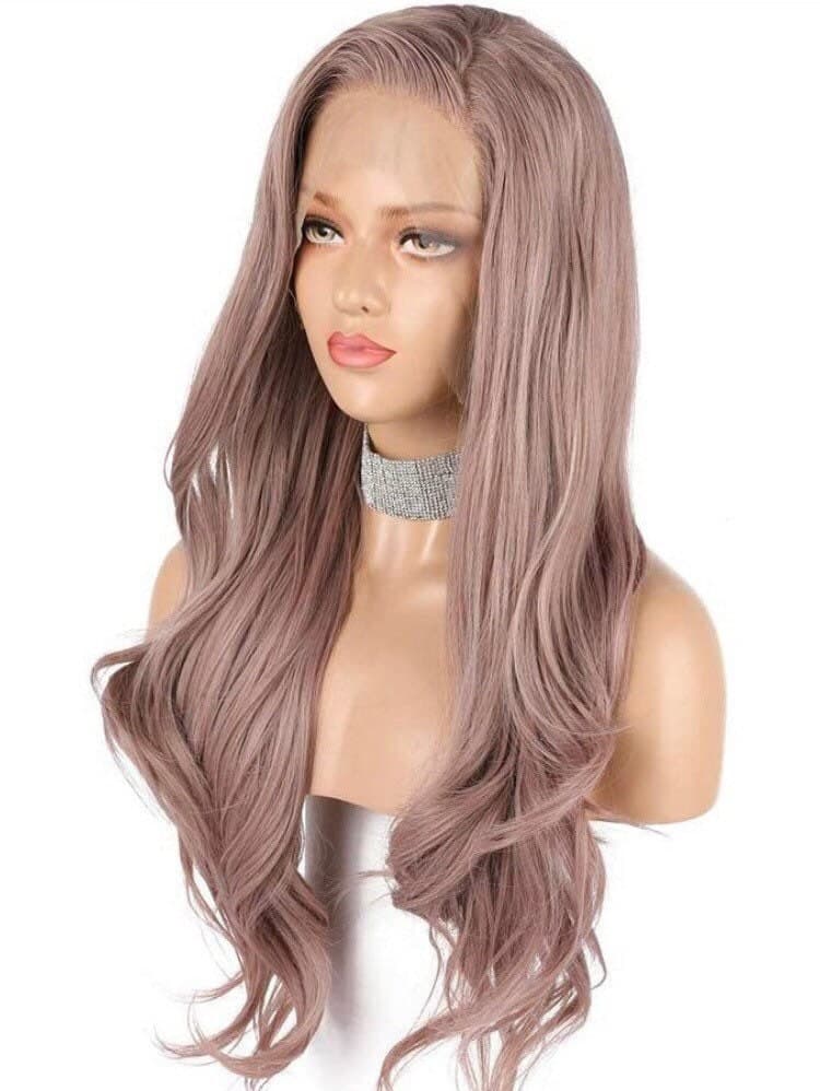 22 DUST PINK Lacefront Festival Festive Pink Body Wave Wig *NEW* - Thumbnail 5