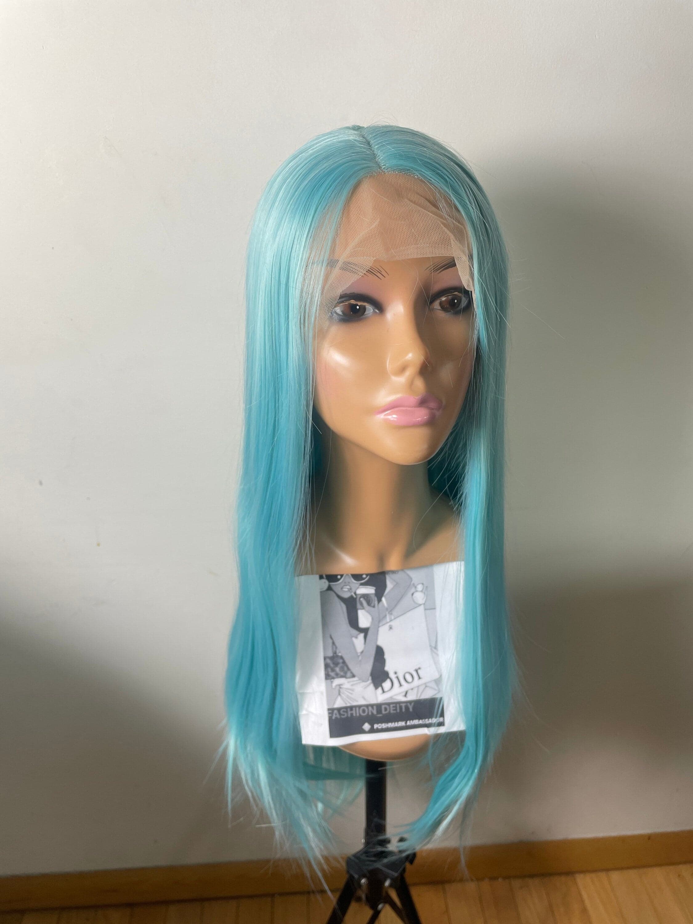 22” Blue sea goddess straight Lace Front Wig *NEW* - Thumbnail 2
