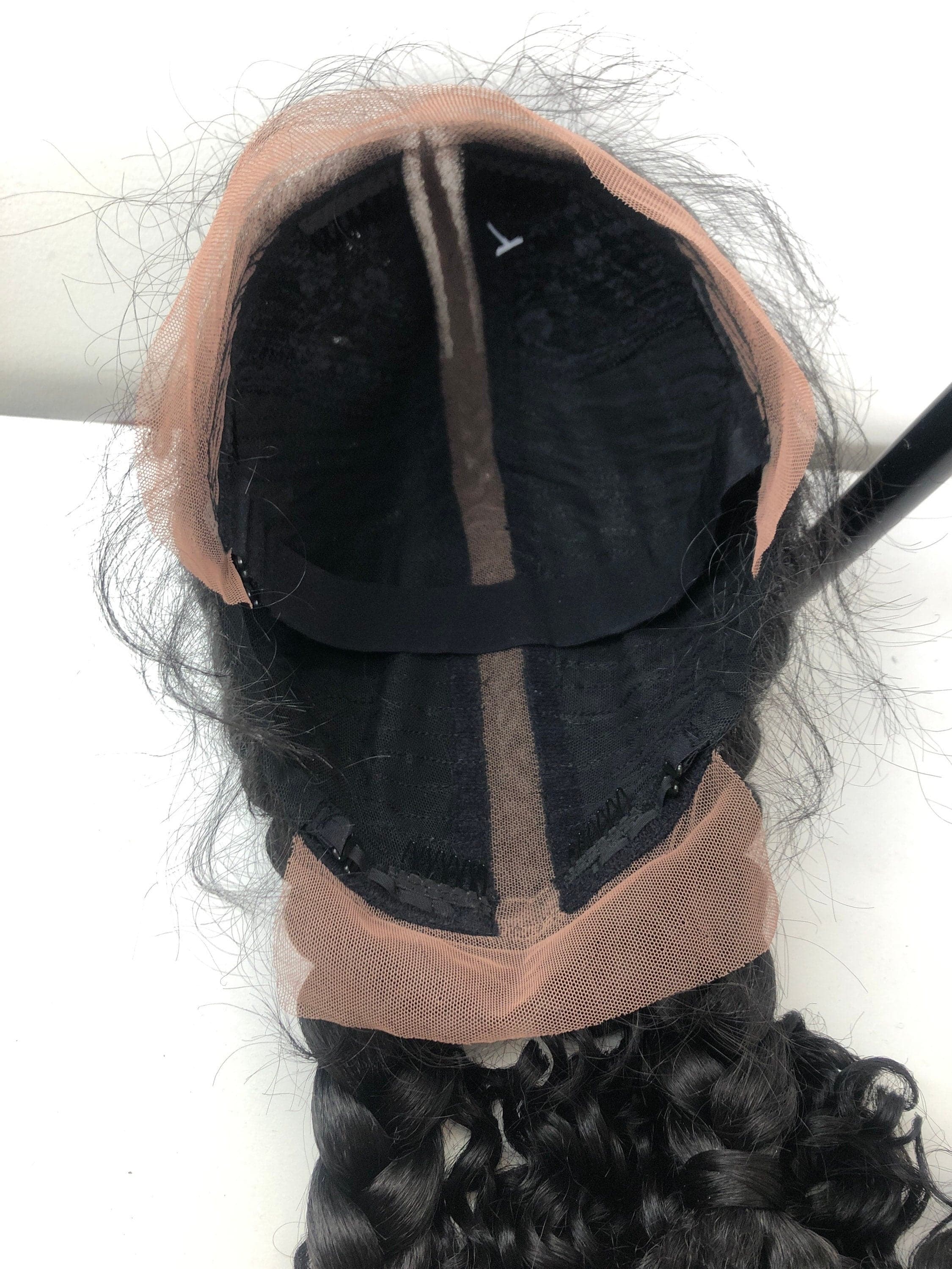 28” Black Dutch Braided Lace Front Wig Pre Plucked Hair Line & Baby Hairs - Thumbnail 10