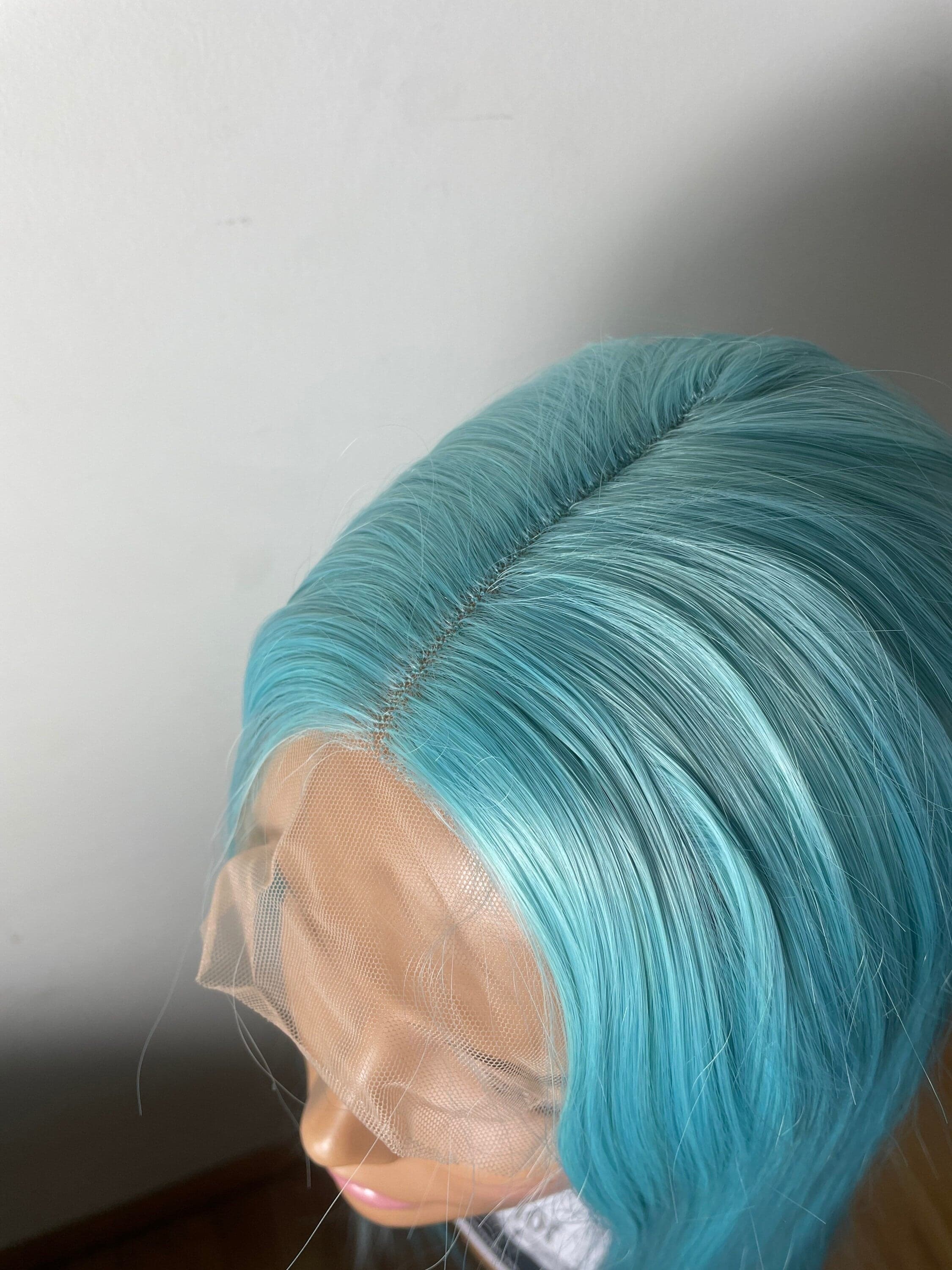 22” Blue sea goddess straight Lace Front Wig *NEW* - Thumbnail 3