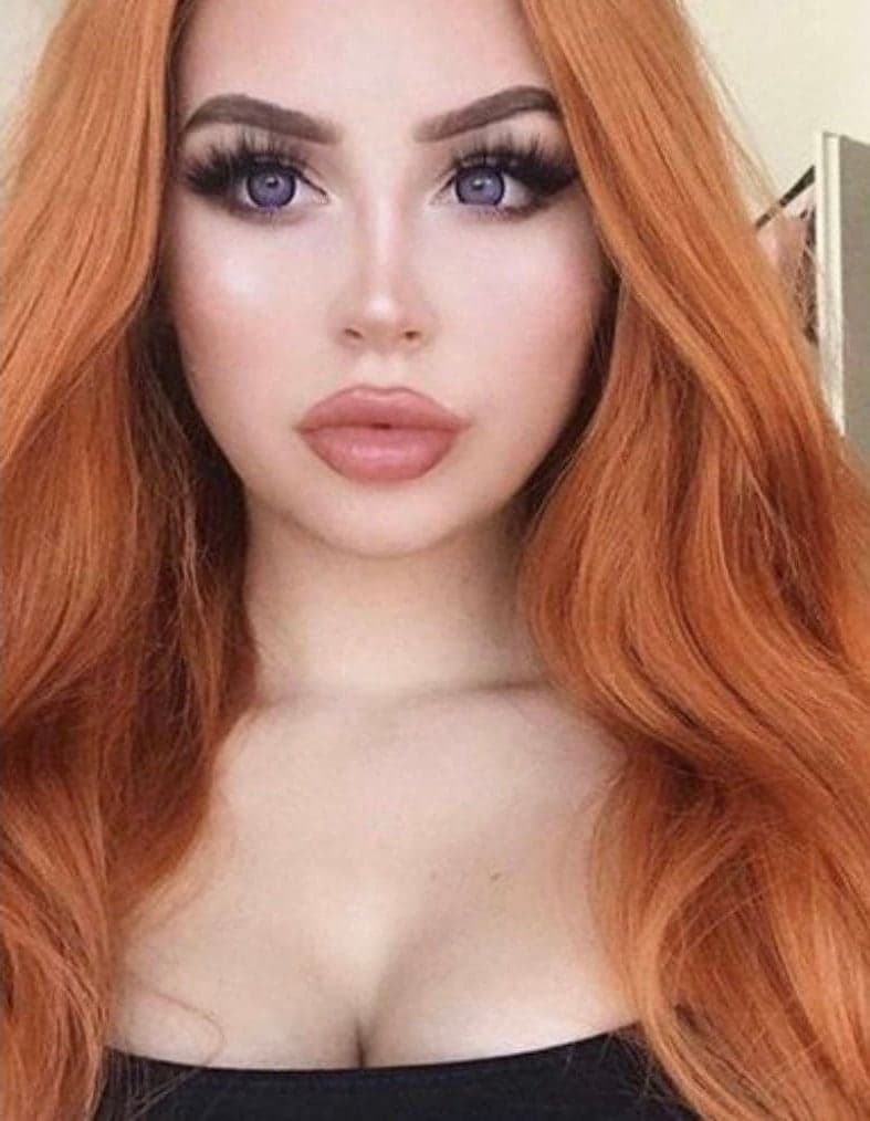 24” ORANGE Body Wavy Lace Front Wig *NEW*