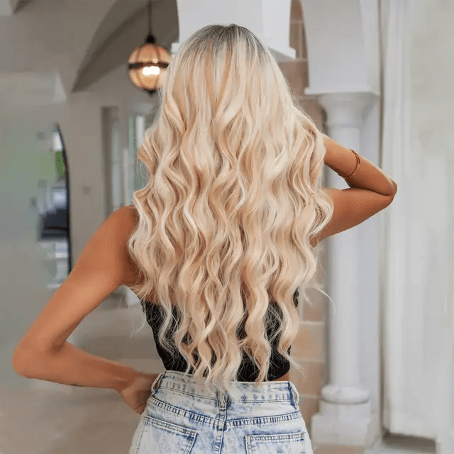 Ombre Blonde Beauty Wavy Wig - Thumbnail 6