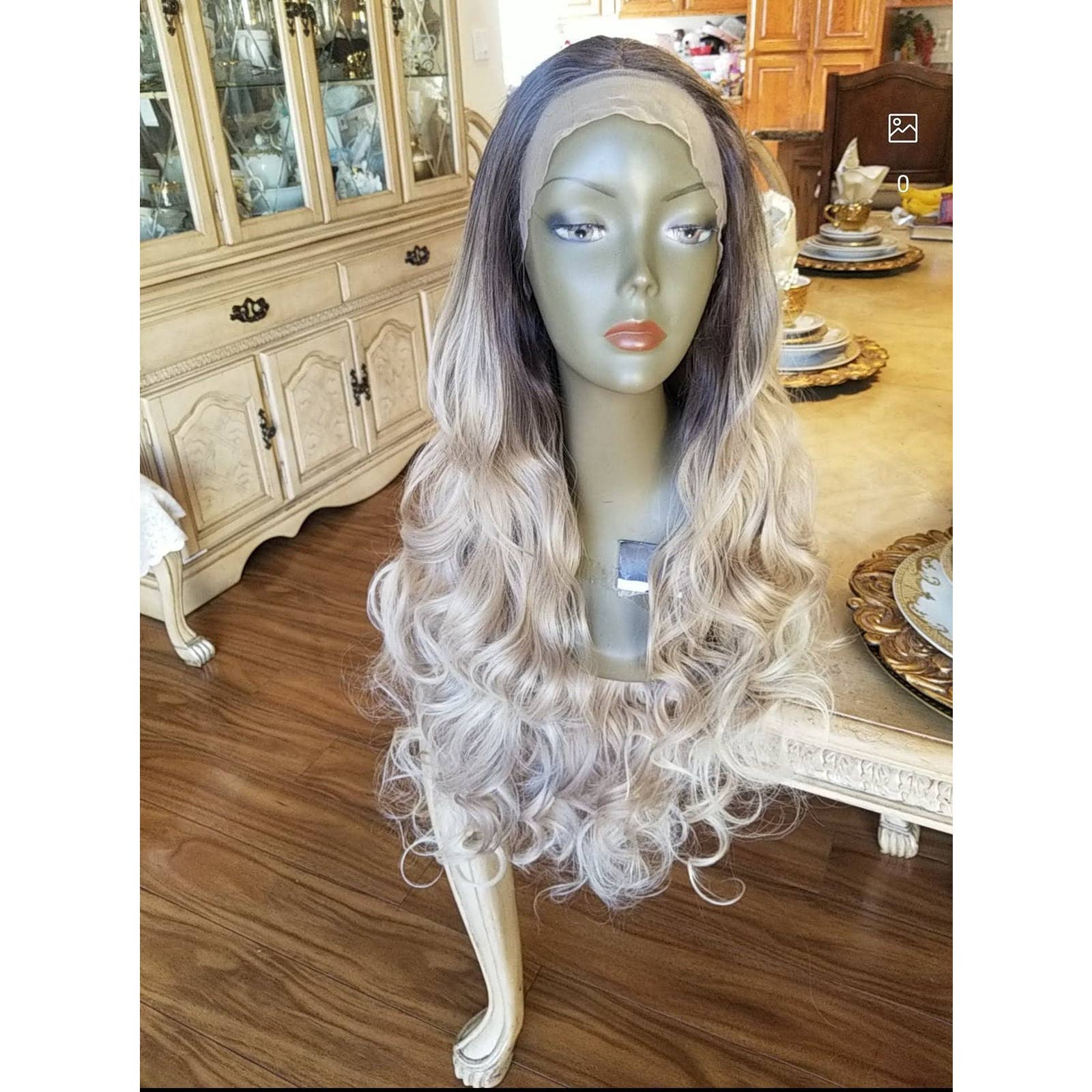 Ombre Blonde Beauty Waves Lace Front Wig - Thumbnail 5