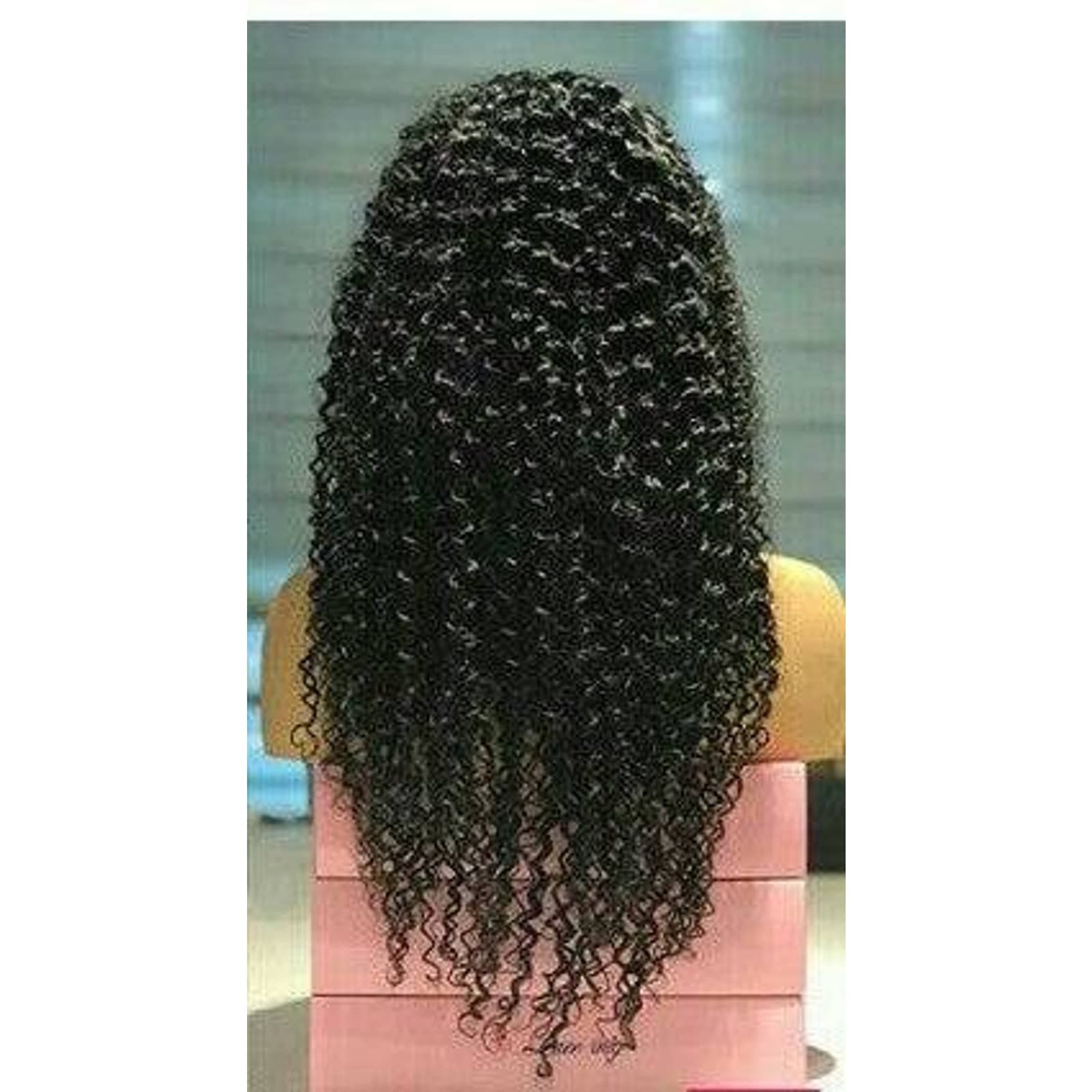 Black// Human Hair/ Lace Front Wigs// Natural//Tight Curly// Wavy// Curly// Brazilian Remy// Wig// Glueless Lacewig - Thumbnail 2