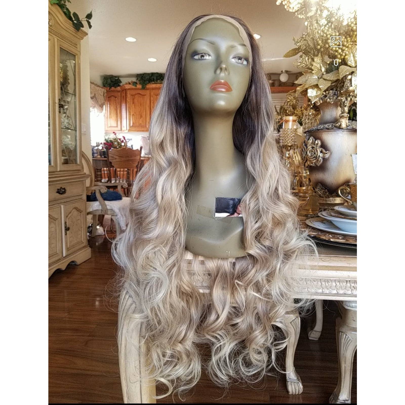 Ombre Blonde Beauty Waves Lace Front Wig - Thumbnail 3