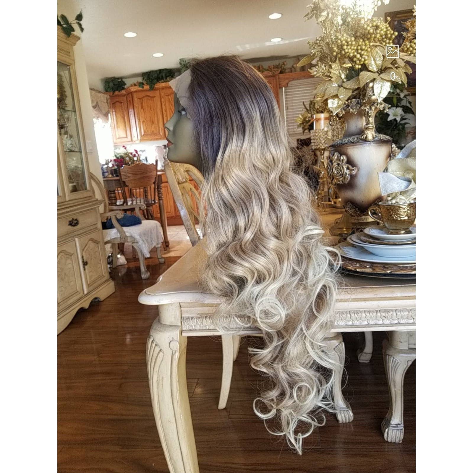 Ombre Blonde Beauty Waves Lace Front Wig - Thumbnail 6