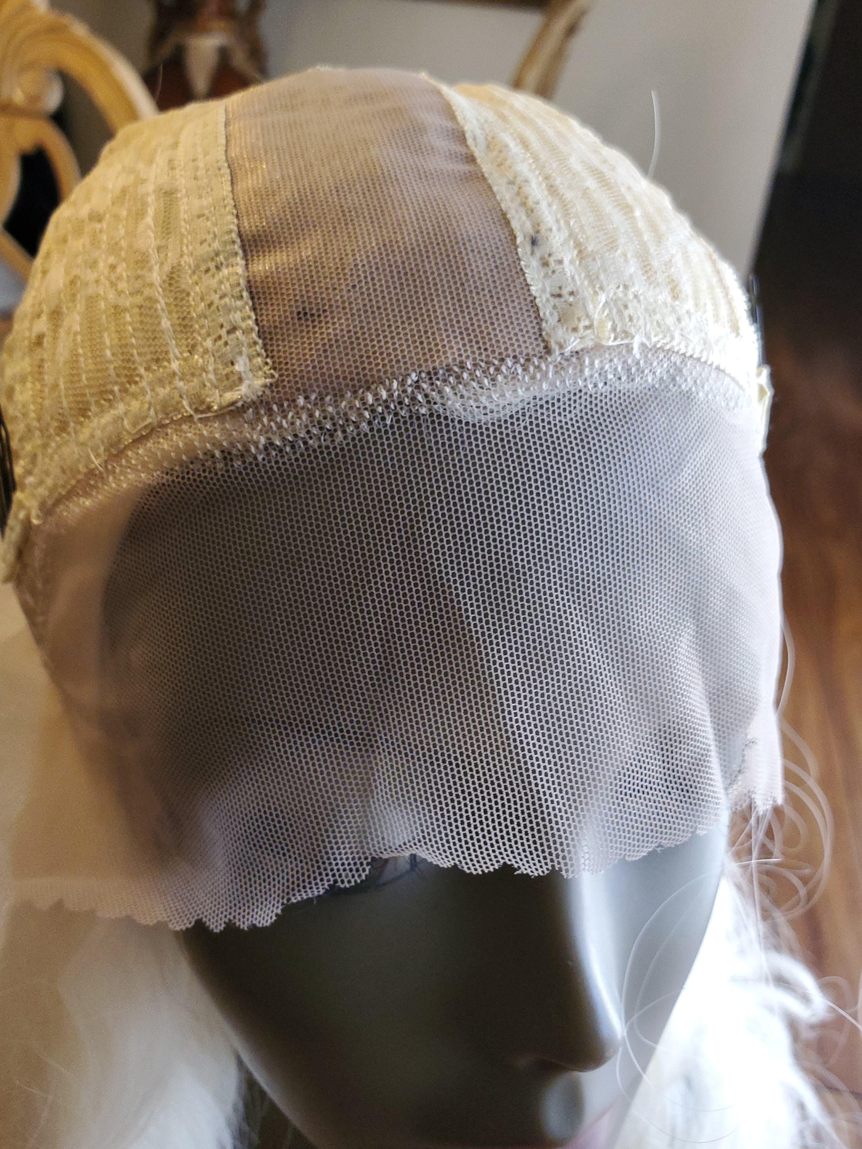 Bleach Blonde Curly Wave Lace Front Wig - Thumbnail 7