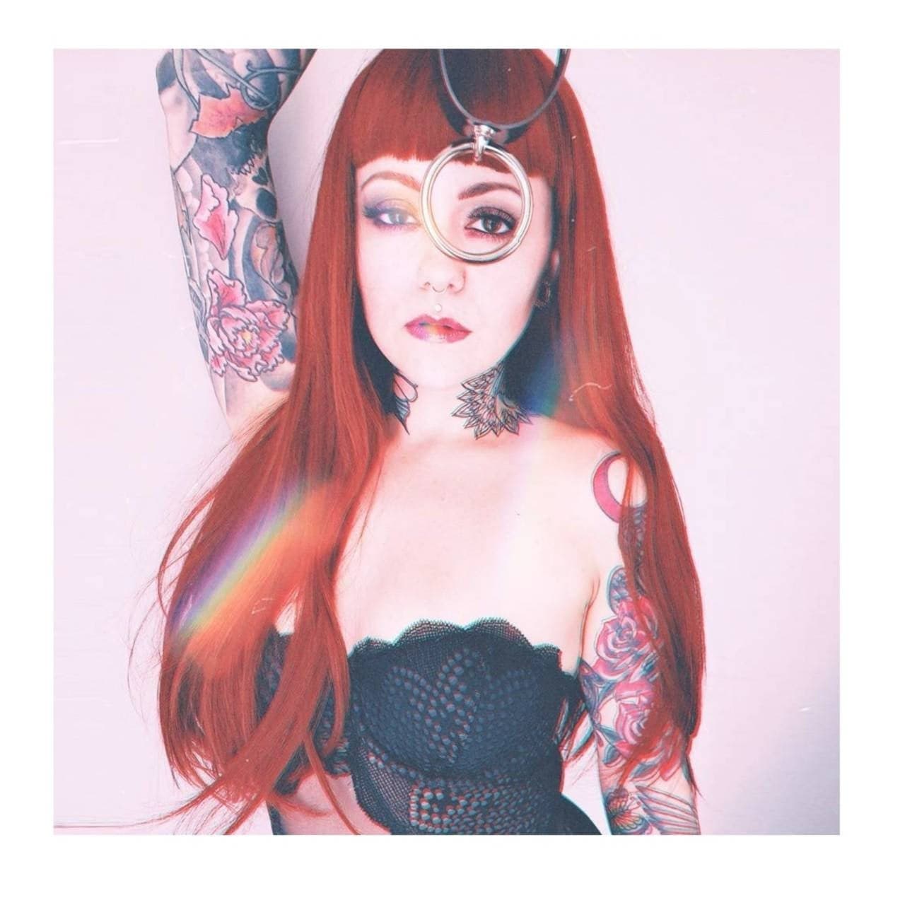 Copper Red// Wigs for Women//Wig//Bangs// Straight Wigs//Long Hair// Costume//Auburn Red - Copper Red Auburn