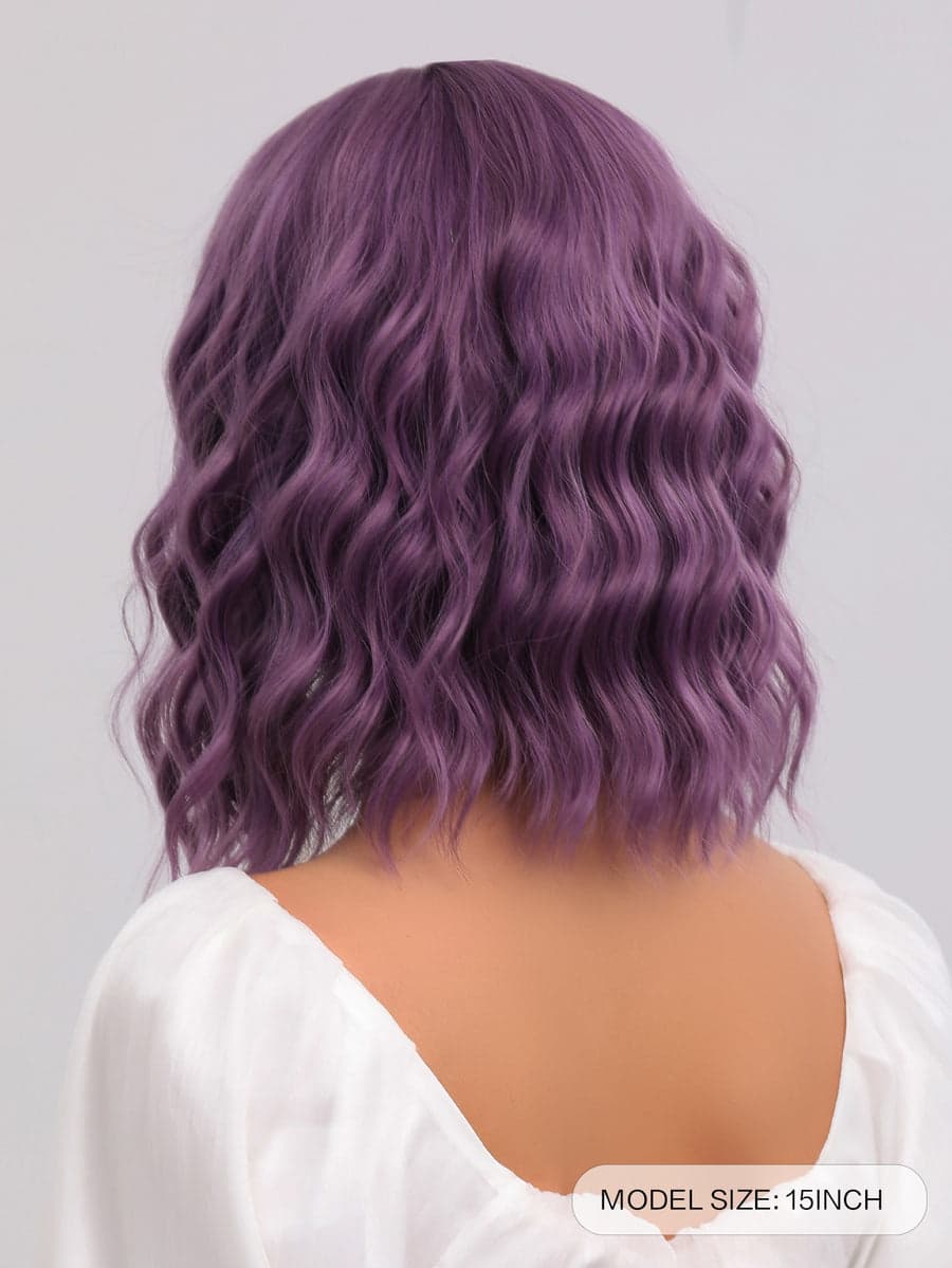 Purple Wavy Full Wig - Thumbnail 5