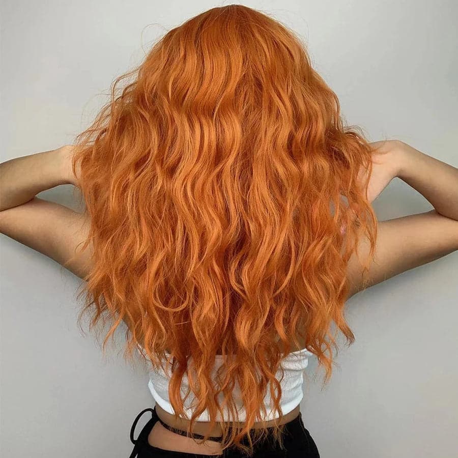 Copper Wavy Full Wig - Thumbnail 5
