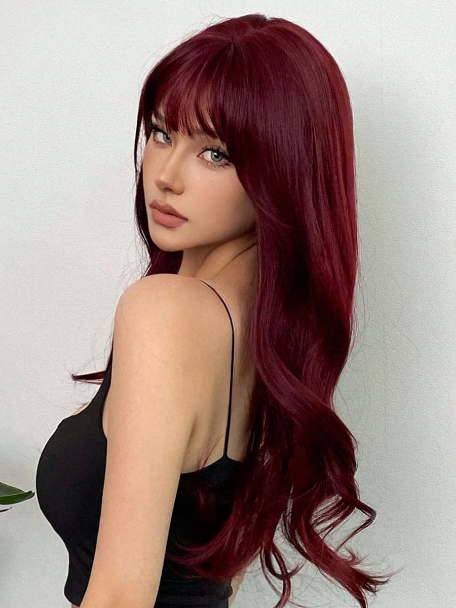 Dark Burgundy Full Wig - Thumbnail 8