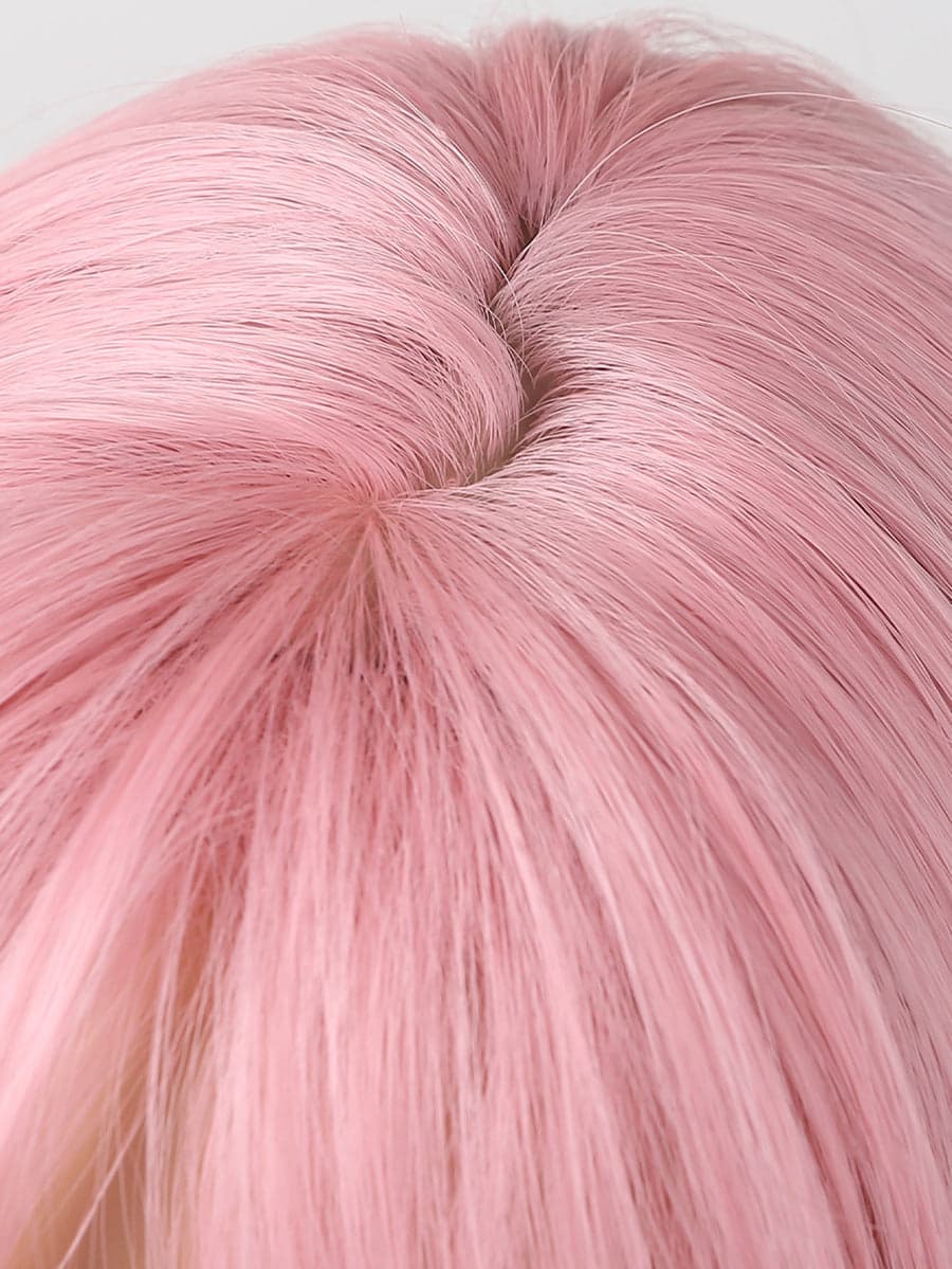 Pink Straight Full Wig - Thumbnail 8