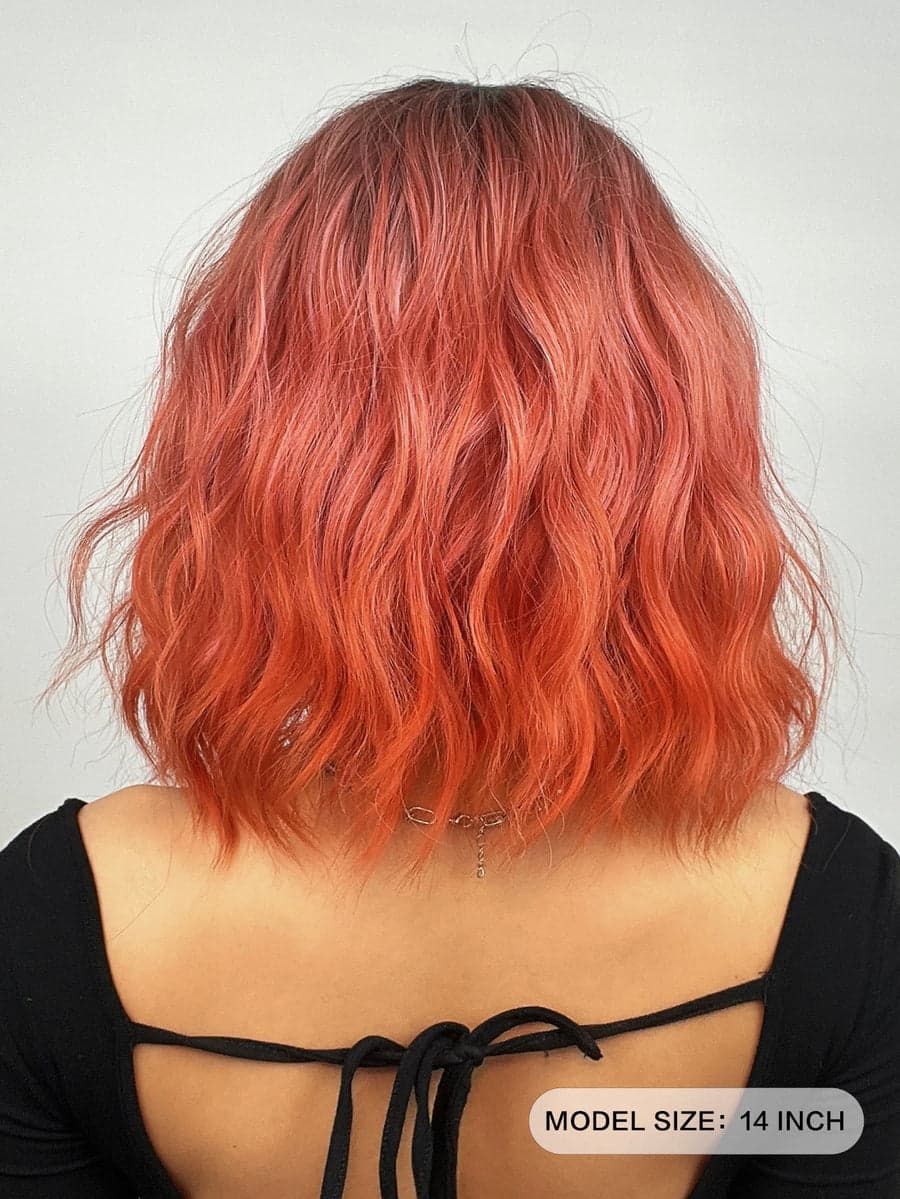 Ombre Dark Pink Beauty Wig - Thumbnail 3
