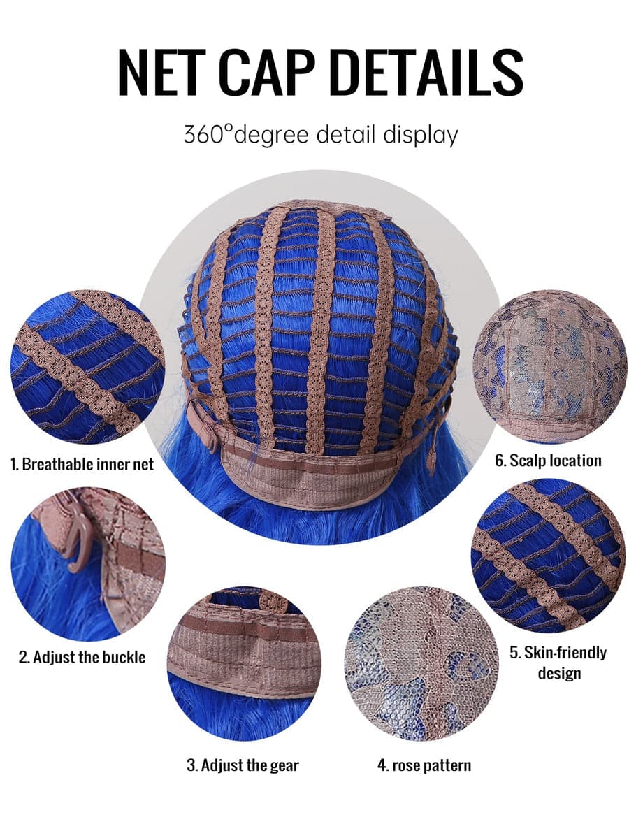 Blue Full Wig - Thumbnail 7