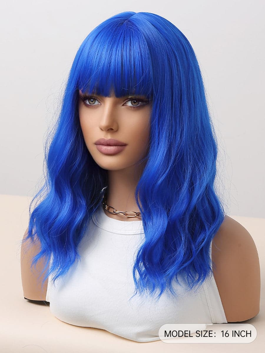 Blue Full Wig - Thumbnail 3