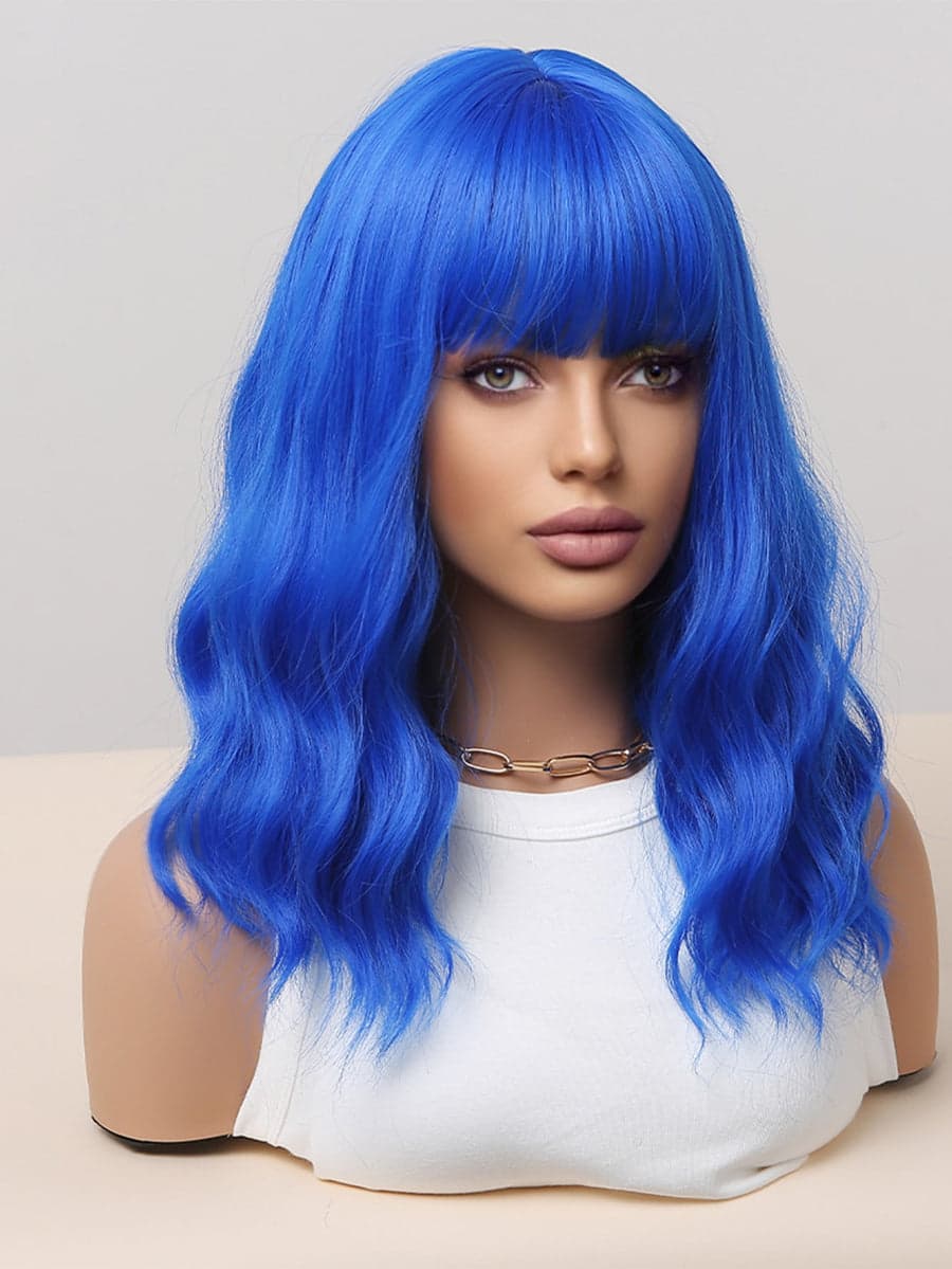 Blue Full Wig - Thumbnail 4