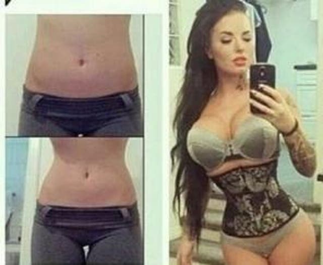 Black Steel Bone Waist Trainer-slim Your Waist!! - Large