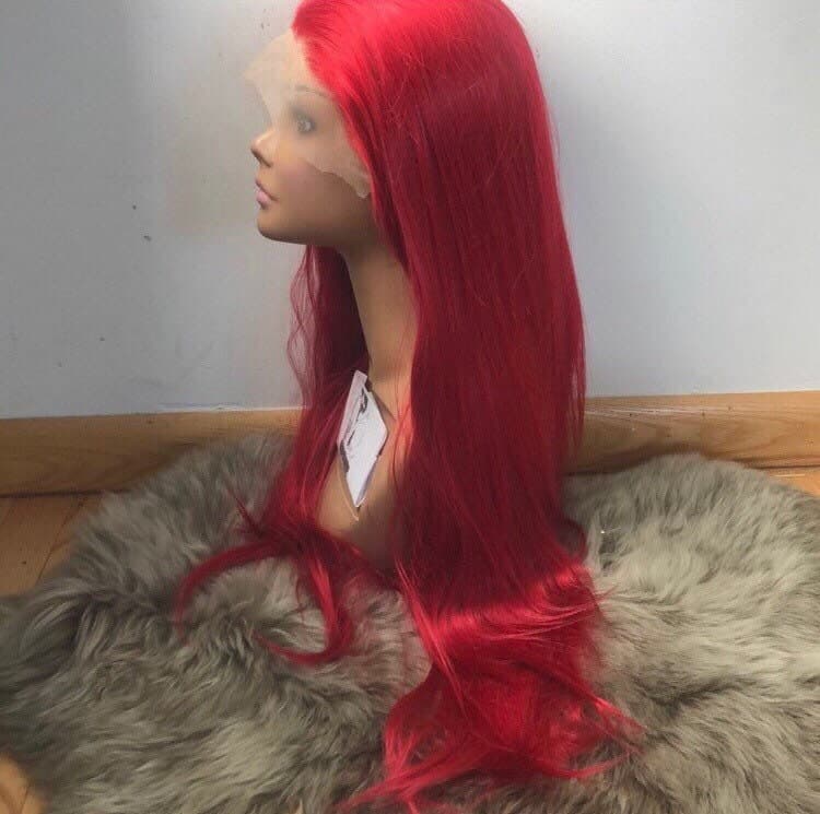 24” RED Straight Lace Front Wig for beautiful woman *NEW* - Thumbnail 8