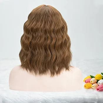 Brown Shoulder Length Wig - Thumbnail 4