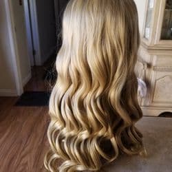 Ombre Blonde Beauty Wavy Full Wig - Thumbnail 11