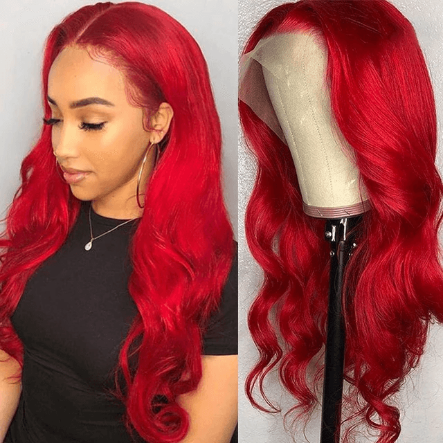 24” RED Straight Lace Front Wig for beautiful woman *NEW*