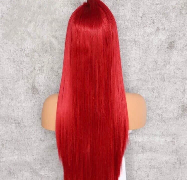 24” RED Straight Lace Front Wig for beautiful woman *NEW* - Thumbnail 7