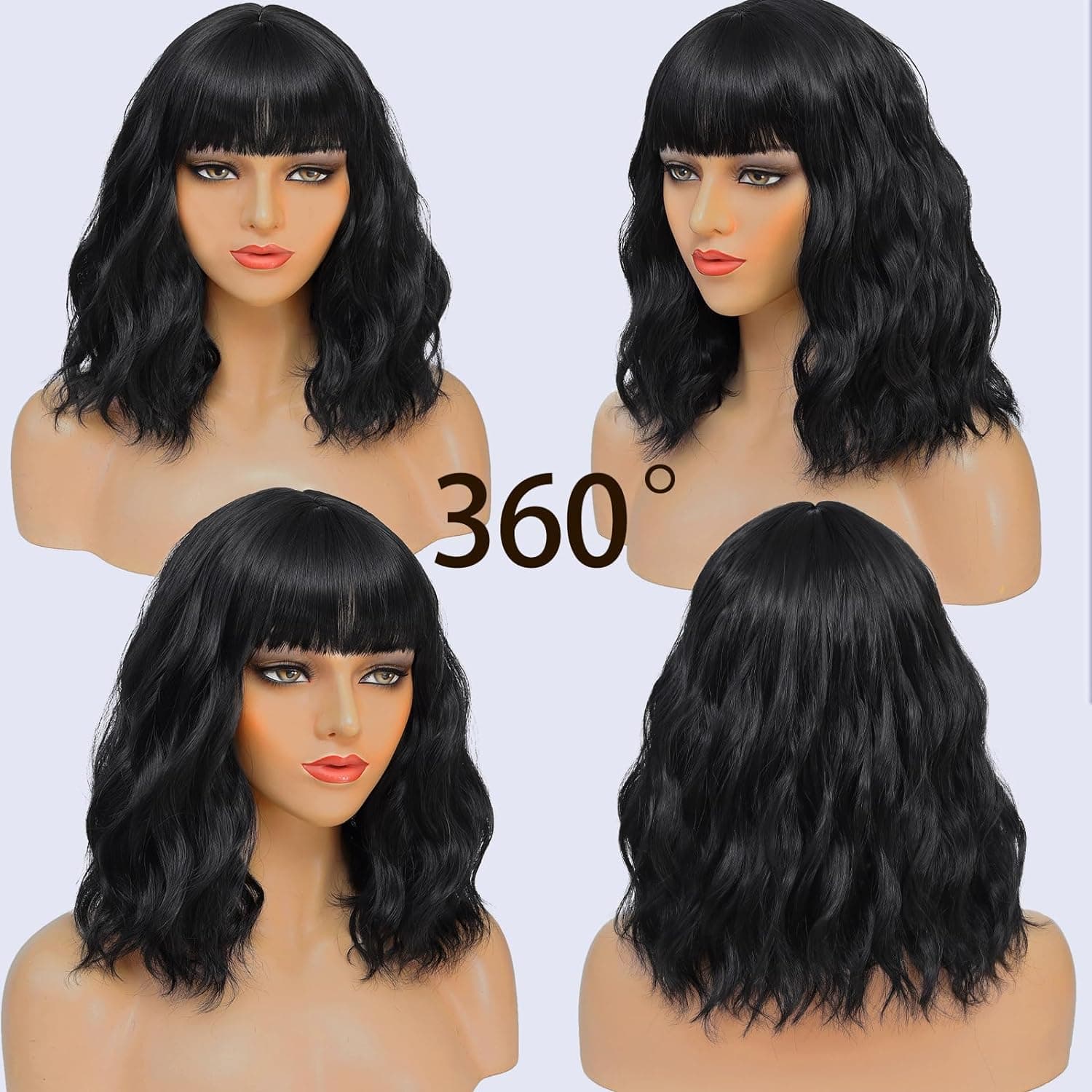 Dark Brown Shoulder Length Wig - Thumbnail 2