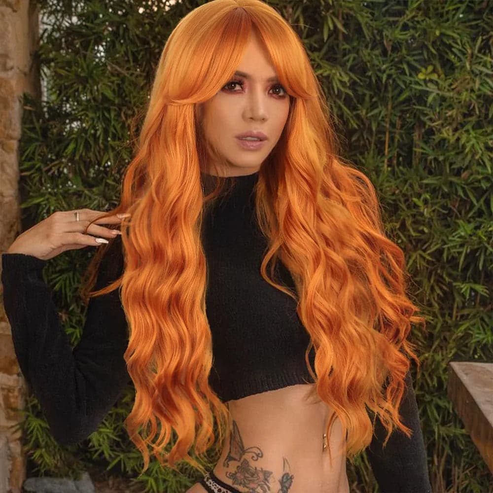 Copper Wavy Full Wig - Thumbnail 2