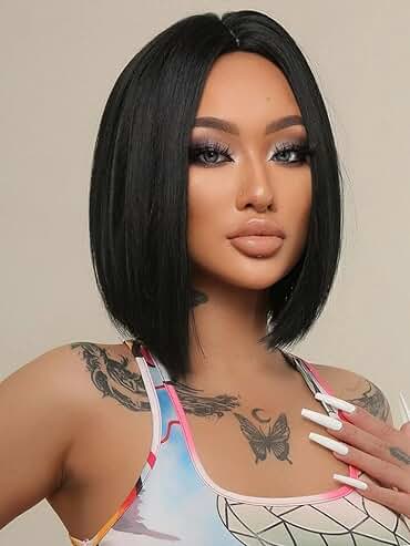 Black Bob Full Wig