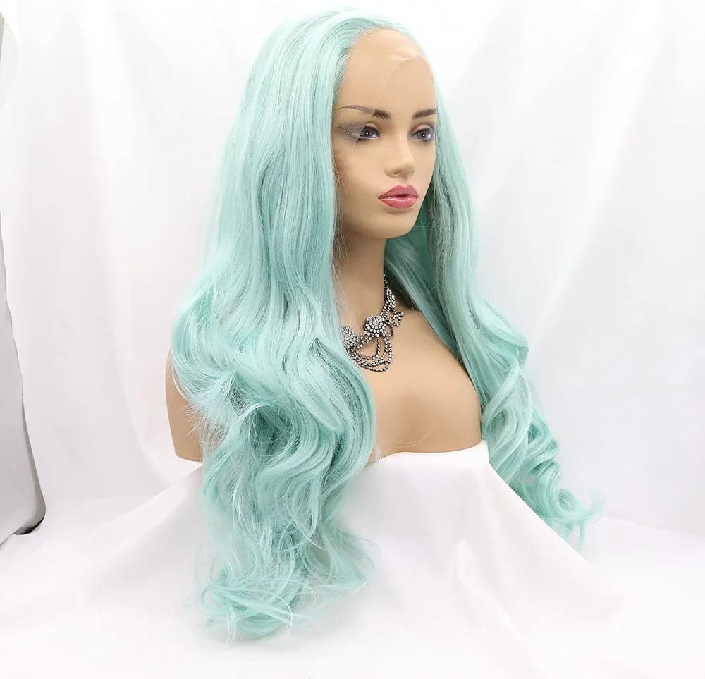 22” MINT GREEN Lace Front wig *NEW* - Thumbnail 2