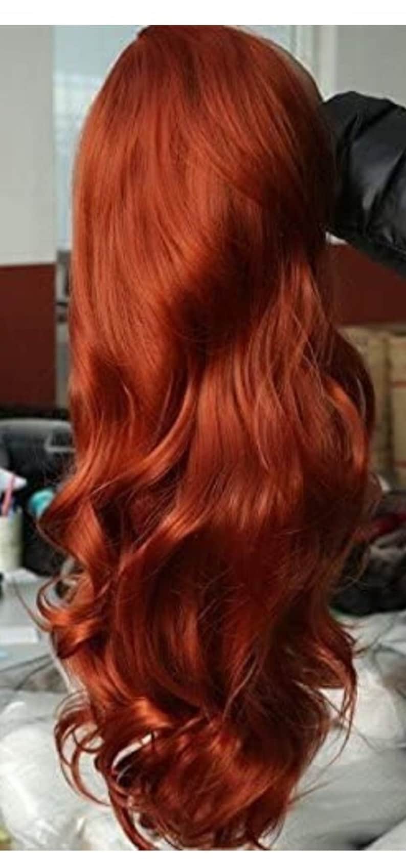 24” COPPER RED Lace Front wig *NEW* - Thumbnail 5