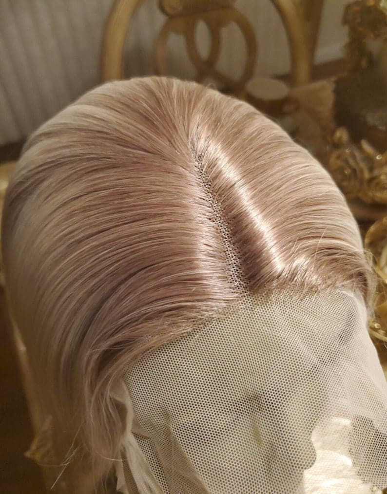 22” PLATINUM ash blonde ombre straight lace front wig *NEW* - Thumbnail 5
