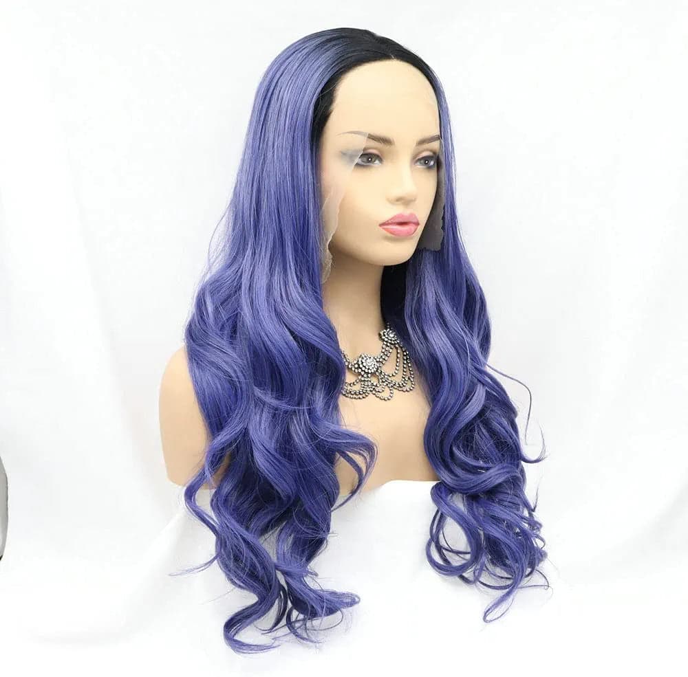 24” OMBRE PURPLE Lace Front wig *NEW* - Thumbnail 4