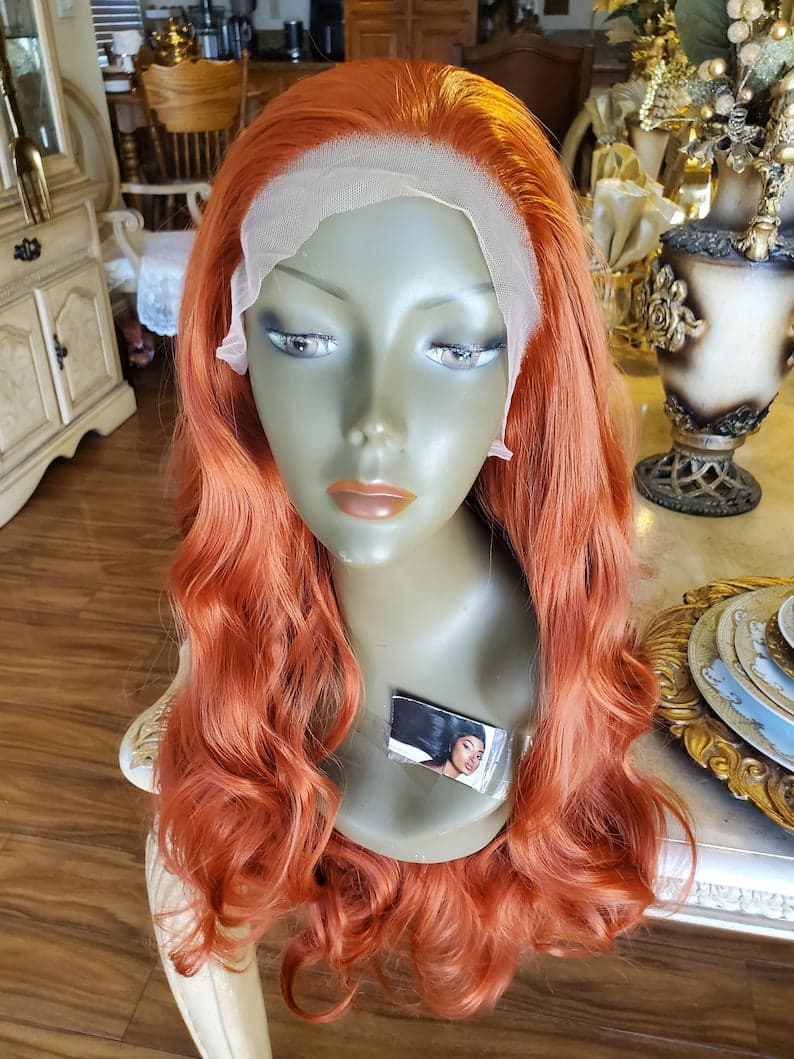 24” COPPER RED lace front wig *NEW* - Thumbnail 2