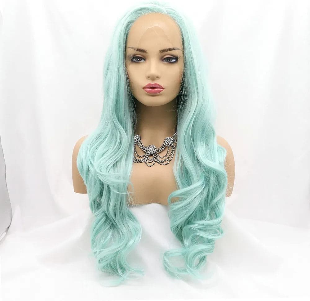 22” MINT GREEN Lace Front wig *NEW*