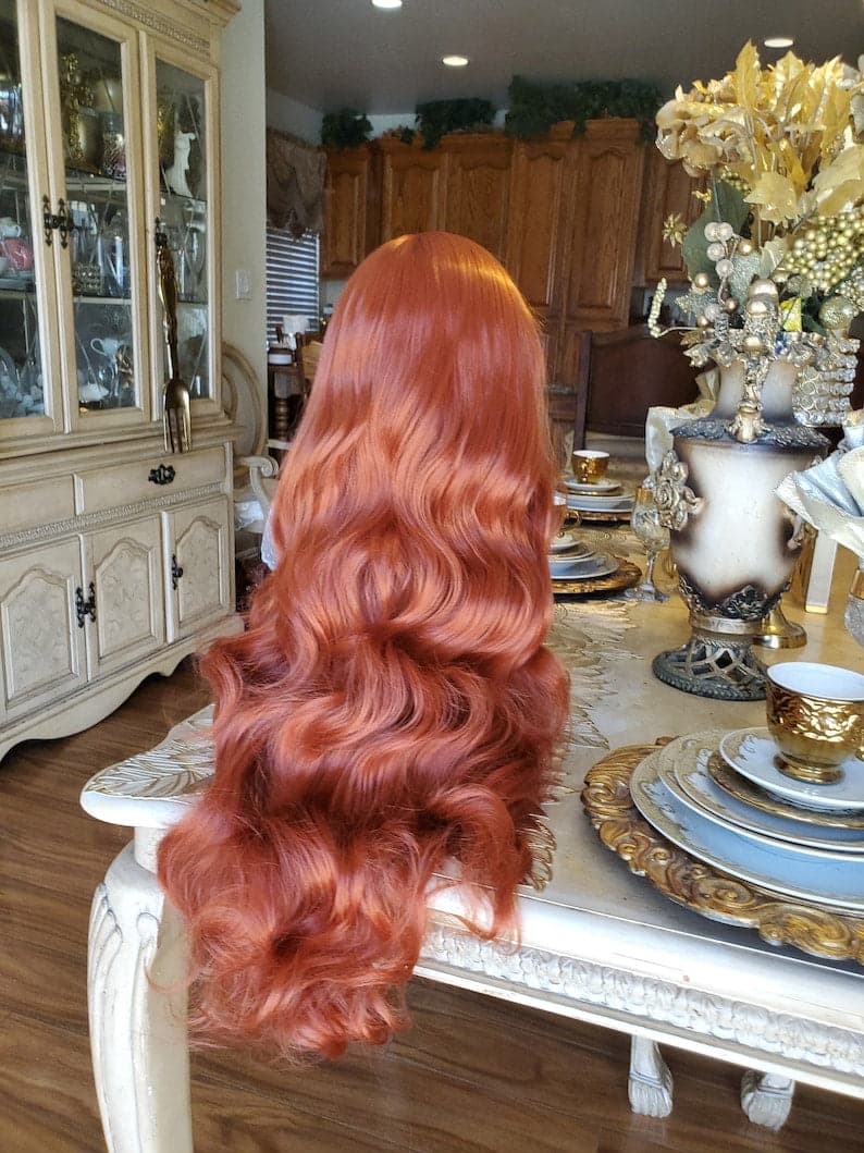 24” COPPER RED Lace Front wig *NEW* - Thumbnail 4