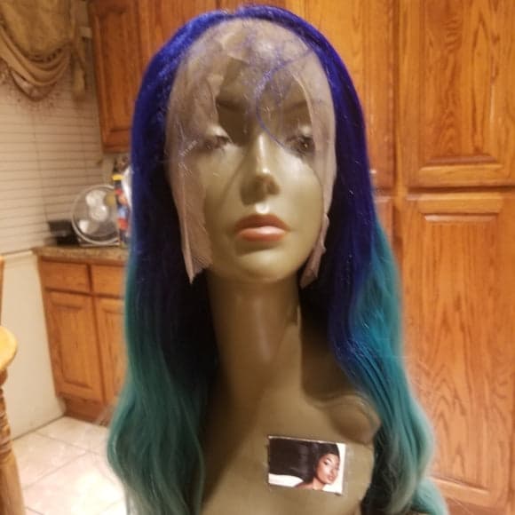 Blue Green Lace Front wig *NEW* - Thumbnail 5