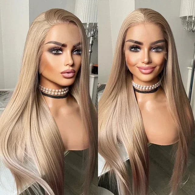 22” ASH BLONDE Lace Front wig *NEW* - Thumbnail 3