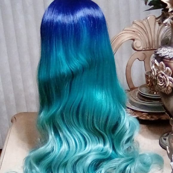 Blue Green Lace Front wig *NEW* - Thumbnail 11
