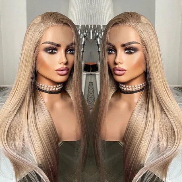 22” ASH BLONDE Lace Front wig *NEW* - Thumbnail 2