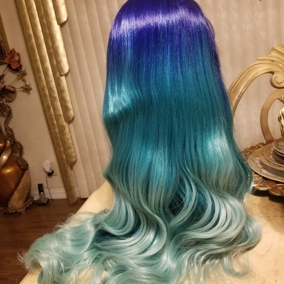 Blue Green Lace Front wig *NEW* - Thumbnail 13